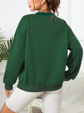 Load image into Gallery viewer, Slogan Graphic Drop Shoulder Sweatshirt