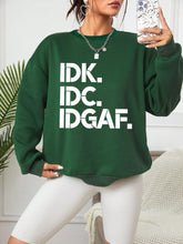 Load image into Gallery viewer, Slogan Graphic Drop Shoulder Sweatshirt