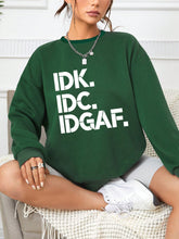 Load image into Gallery viewer, Slogan Graphic Drop Shoulder Sweatshirt