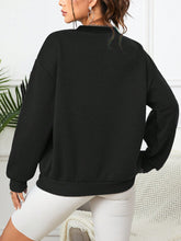 Load image into Gallery viewer, Slogan Graphic Drop Shoulder Sweatshirt