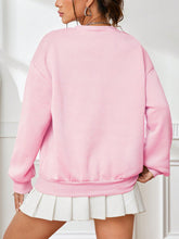 Load image into Gallery viewer, Slogan Graphic Drop Shoulder Sweatshirt