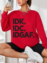Load image into Gallery viewer, Slogan Graphic Drop Shoulder Sweatshirt