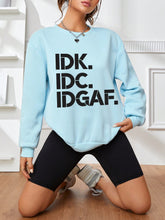 Load image into Gallery viewer, Slogan Graphic Drop Shoulder Sweatshirt