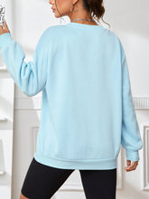 Load image into Gallery viewer, Slogan Graphic Drop Shoulder Sweatshirt