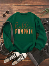 Load image into Gallery viewer, Halloween Letter Graphic Thermal Lined Sweatshirt
