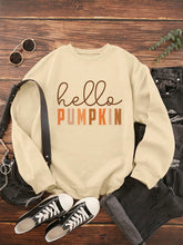 Load image into Gallery viewer, Halloween Letter Graphic Thermal Lined Sweatshirt