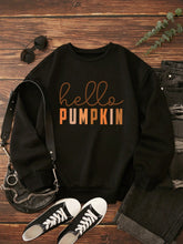 Load image into Gallery viewer, Halloween Letter Graphic Thermal Lined Sweatshirt