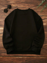 Load image into Gallery viewer, Halloween Letter Graphic Thermal Lined Sweatshirt