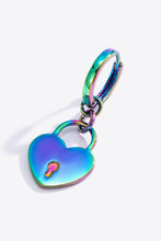 Load image into Gallery viewer, Multicolored Heart Drop Earrings
