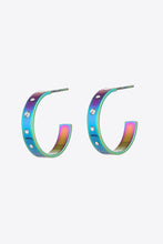 Load image into Gallery viewer, Multicolored C-Hoop Earrings
